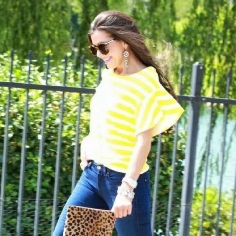 Anthropologie Edie Striped Swing Top, sz Sm